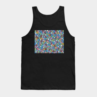 Autumn Leaves Abstract Print Tank Top